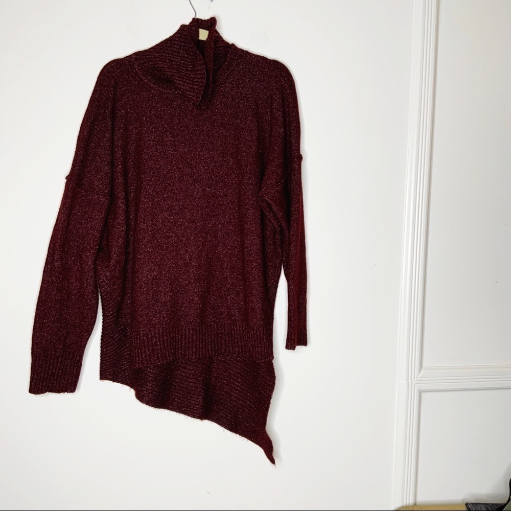 NY COLLECTION cowl neck asymmetrical sweater. XL